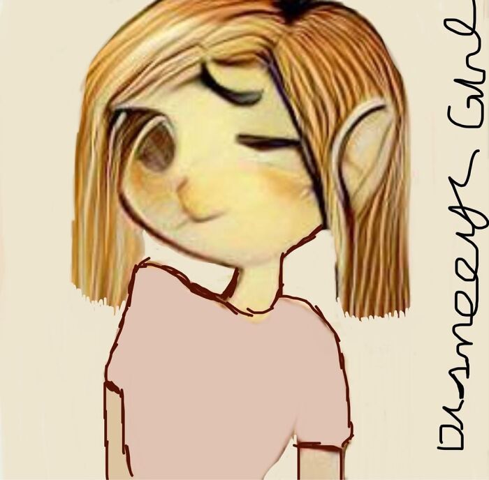 I Typed: Disneeygirl Illustration (My Roblox Username +illustration) And Edited It Slightly To Look Like Me. I Love It!