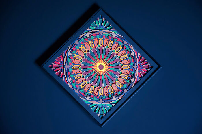 I Filled Paper Cut Matrix With Colors And Look What I Found (18 Pics)