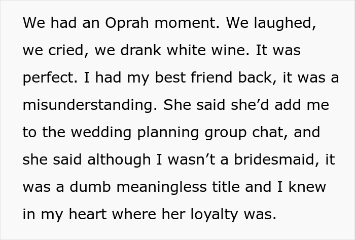 Woman Is Not Given Bridesmaid Duties And Has To Sleep On The Couch At Friend&rsquo;s Wedding So She Asks If She&rsquo;s Right For Not Wanting To Pay For Lodging