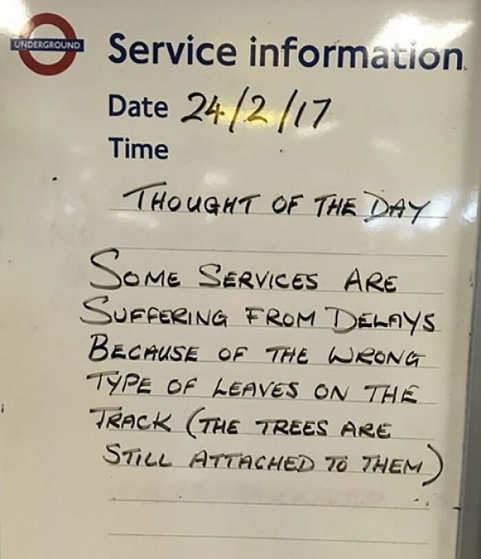 Overheard On The Underground