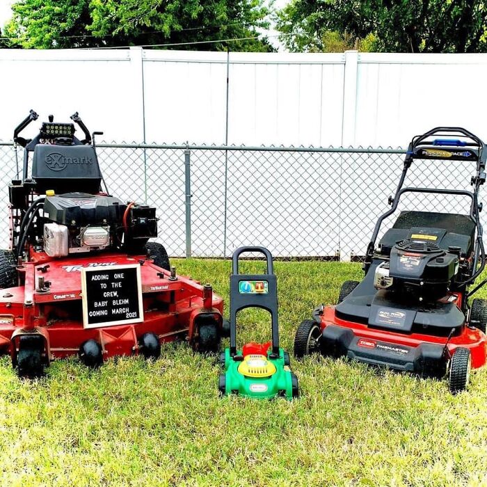 Lo encontré por ahí. ¿Supongo que mamá y papá son paisajistas?