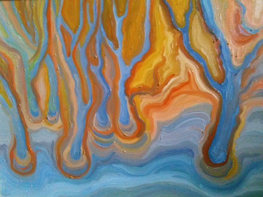 The Trees Are Coming. Canvas, Oil. 50x70, 2017