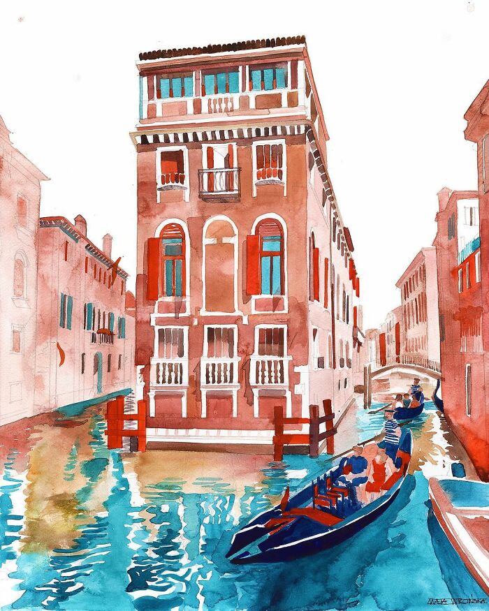 I Show The Beauty Of Venice With My Watercolor Paintings