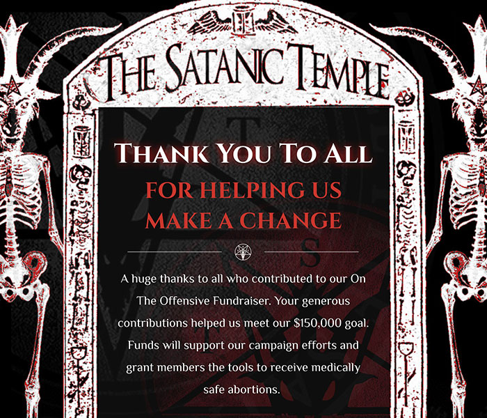 Surprising Tactic In The Fight To Preserve Abortion Rights In The U.S. Comes From None Other Than The Satanic Temple, Which Upholds Religious Abortion Rituals