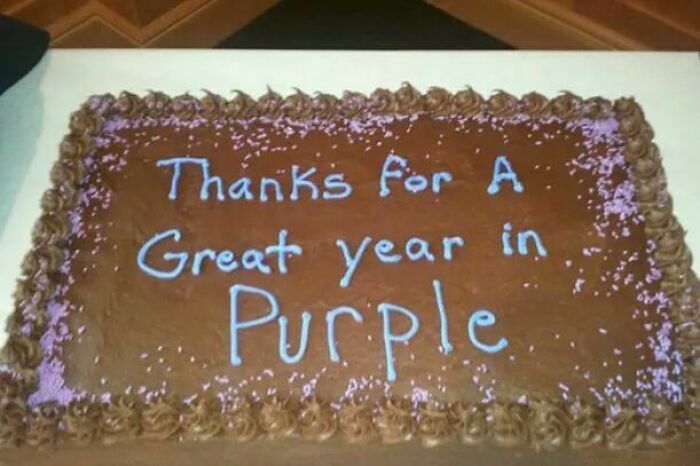 Well, At Least It Is Purple.