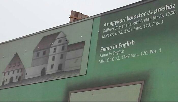 A Panel For Tourists In Hungary