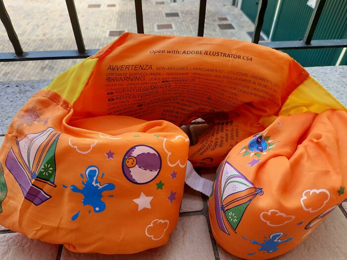 Open Children's Pool Floaty With Adobe