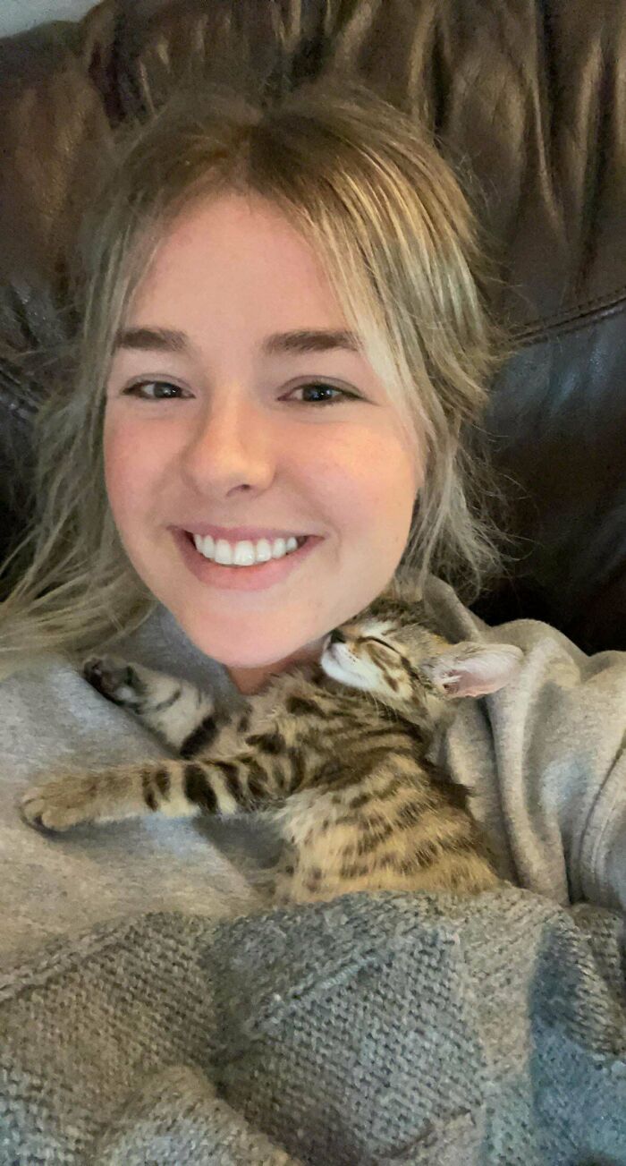 My Husband And I Adopted The Sweetest Kitten Today!