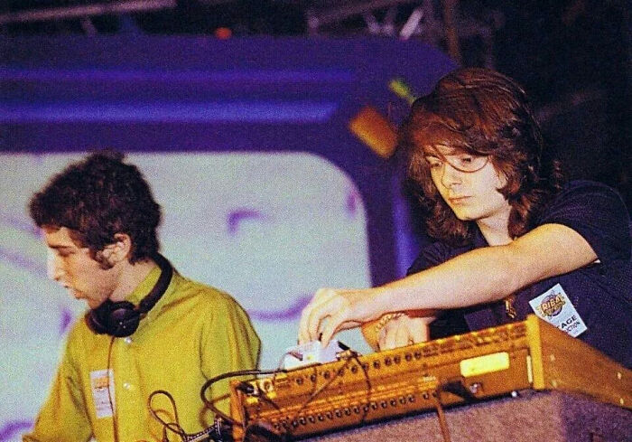 Daft Punk Performing Helmetless In 1993