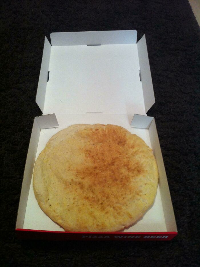 My Boyfriend Ordered A Plain Pizza. Literally