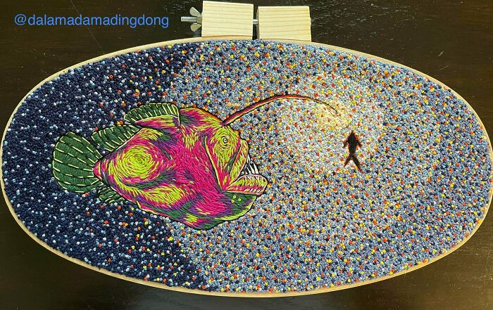 My Angler Fish Embroidery