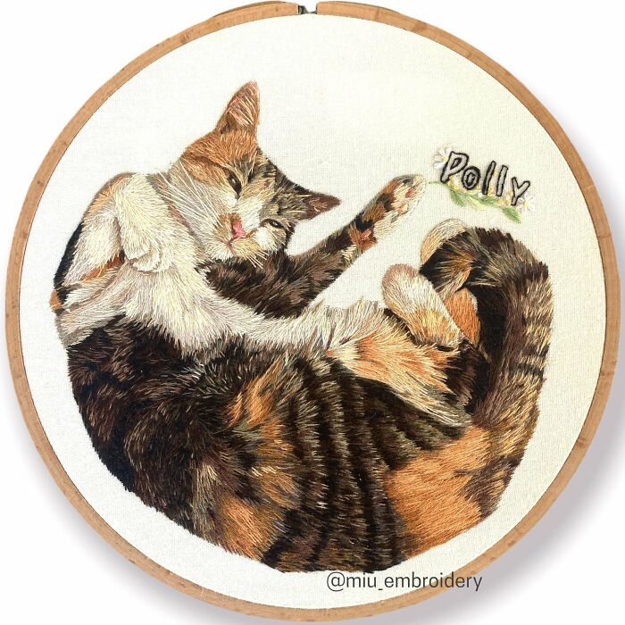 Meowwwww , 1 Strand On 8” Hoop