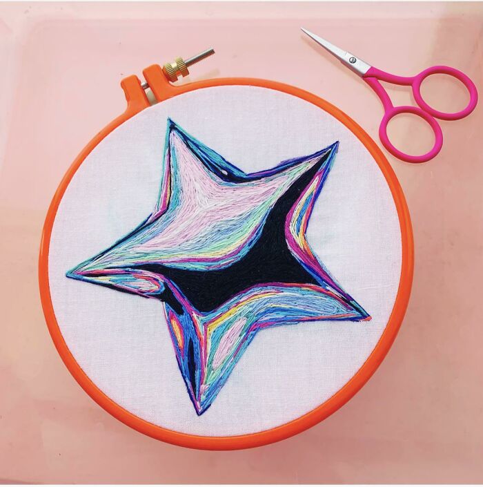 Super Stoked With This! My Try At Stitching A Holographic Effect