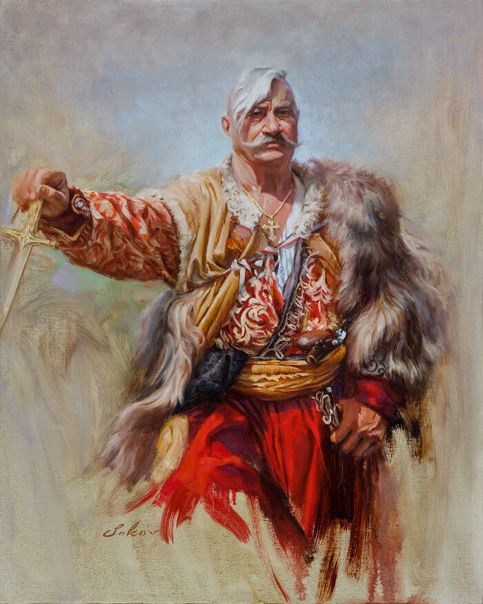I Painted This Ukrainian Cossack In Oils Raising Money For Ukraine