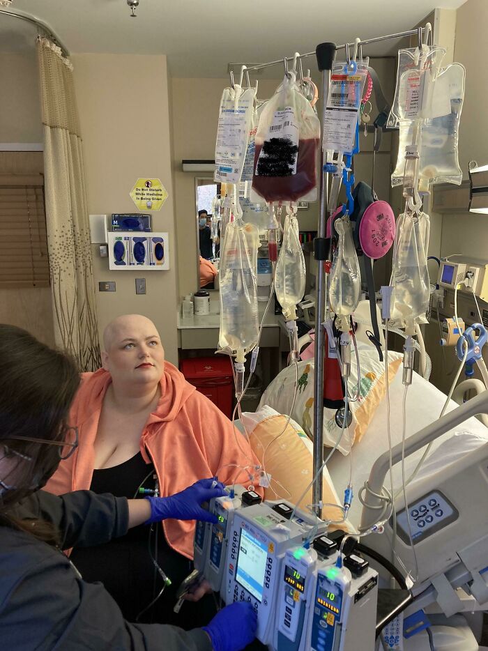 My Wife Receiving An Anonymous Donor's Bone Marrow That Can Potentially Save Her Life