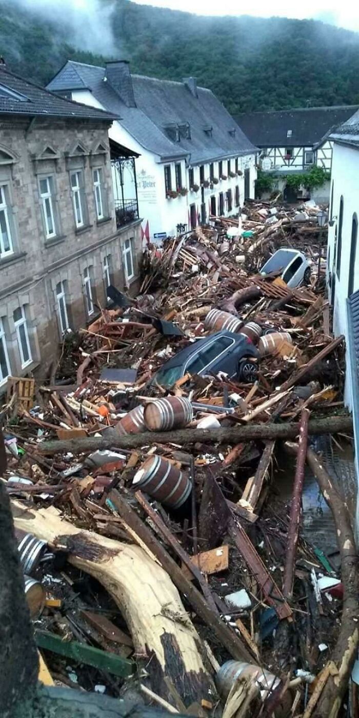 Tras una inundación en Alemania