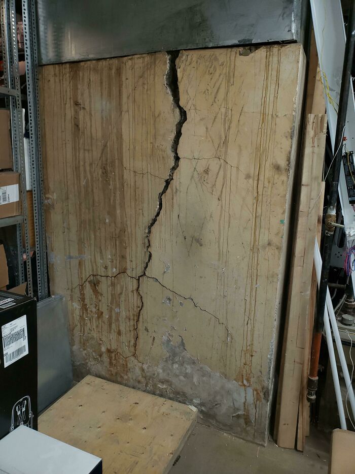 Crack In The Foundation/Wall Of The Basement Of The Building I Work At