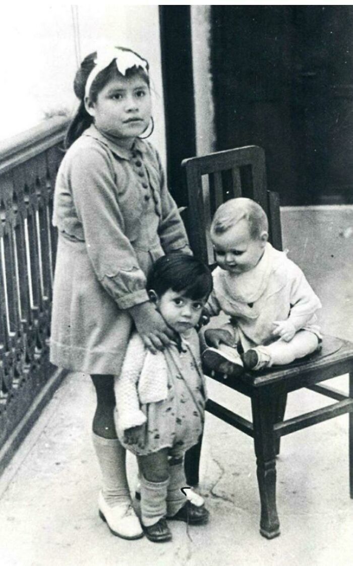 Lina Medina, With Her Son, The Youngest Girl Ever To Give Birth At The Age Of 5