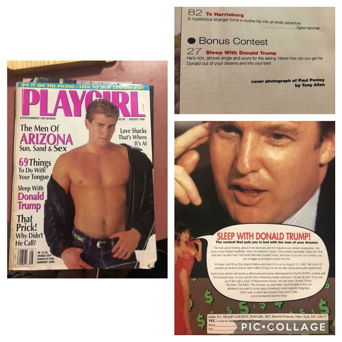 “Sleep With Donald Trump” Competition (1990). I’d Love To Know If There Were Any Of These Pillow Cases Still Around