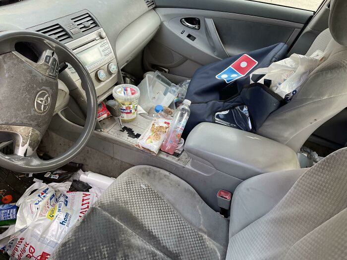 Pizza Delivery Rolling Dumpster