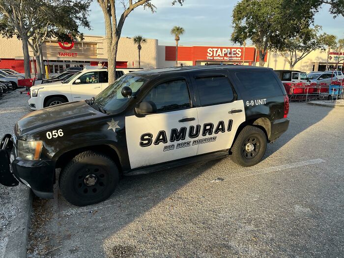 Saw This “Cop” Car At Work Today, And My First Thought Was Who The Fuck Drives This