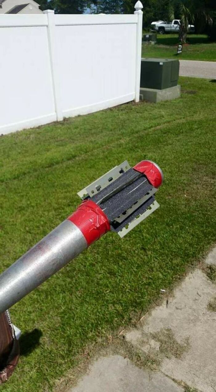 "Home Defence" Device I Found While Cleaning Out A Squatters Den. I Suspect Meth Was Involved