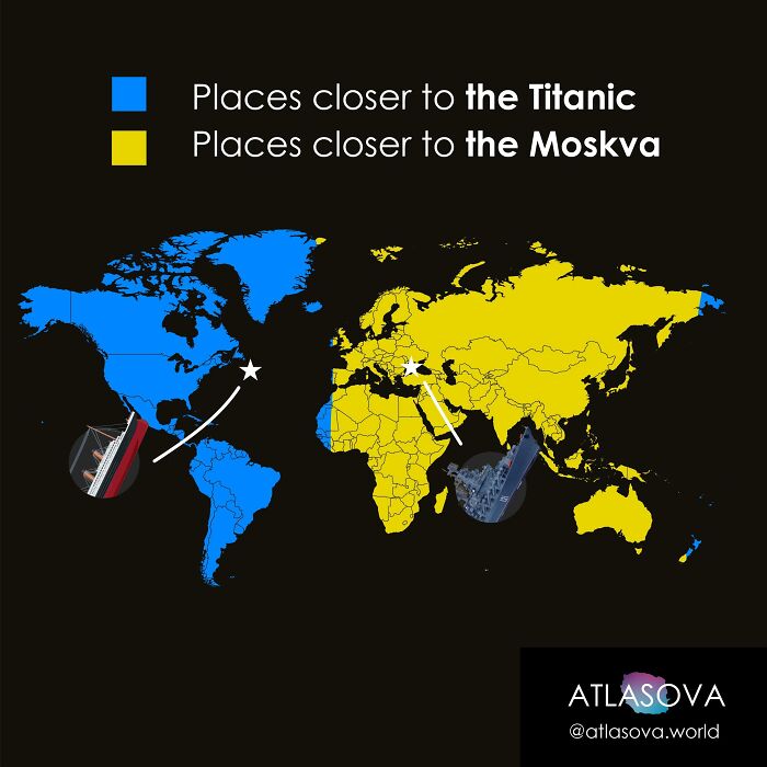 Are You Closer To The Titanic Or The Moskva?