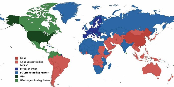 Largest Trading Partner Eu vs. USA vs. China