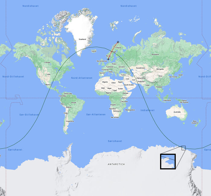 Australia, New Zealand And A Tiny Piece Of Antarctica Are Closer To Mainland Norway's Northernmost Point Than Its Southernmost Point