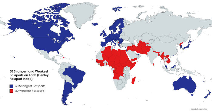 50 Strongest And Weakest Passports
