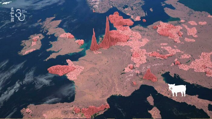 Pigs Per Km2 In Europe