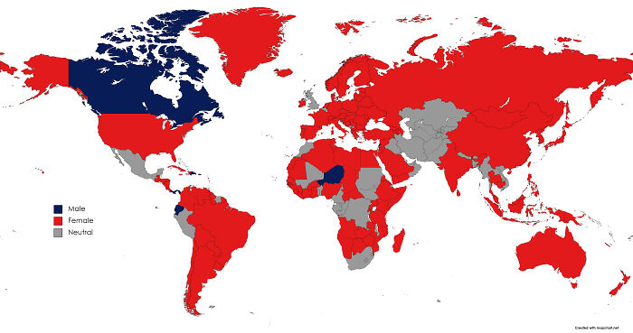 Countries By Gender In Greek Language