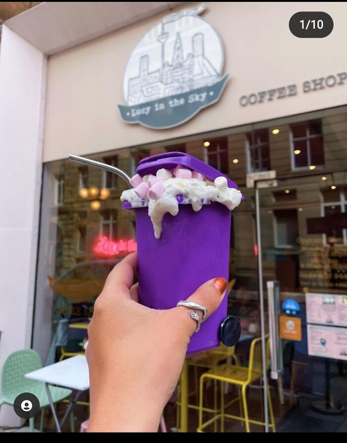 Hot Chocolate In A Mini Wheelie Bin