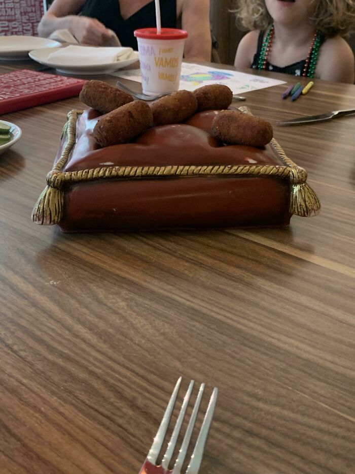 $15 Fried Cheese Served On A Fake Crusty Pillow