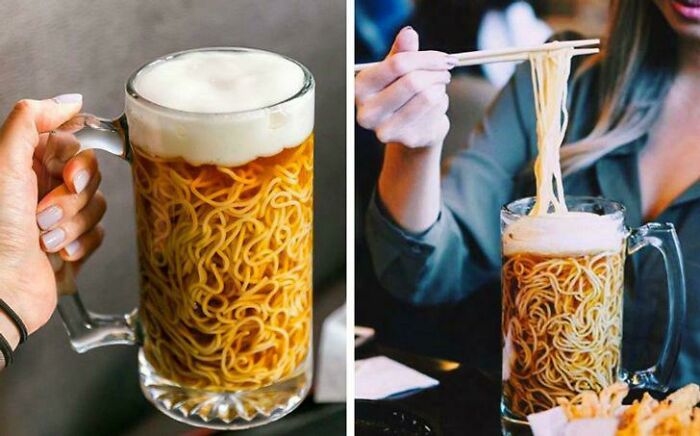 Anyone Fancy Some Spaghetti In A Stein?