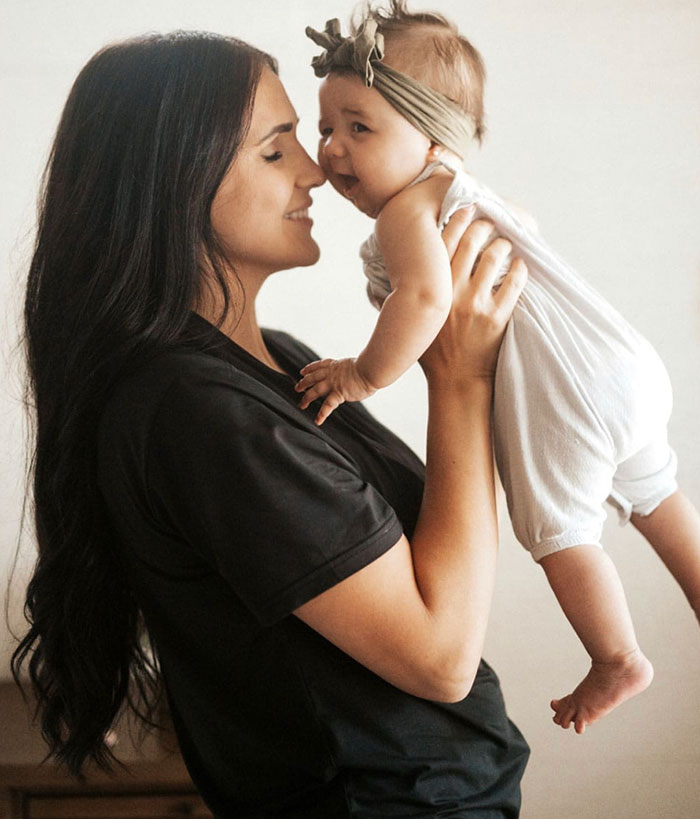 Mom And Baby Bonding During Photo Shoot