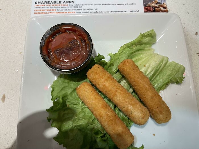 The Picture Shows 8 Mozzarella Sticks, I Received 3. It Cost $12