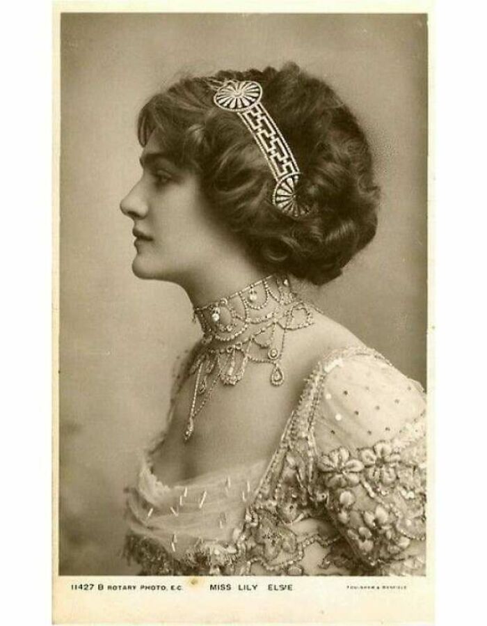 The Beautiful Hair, Textiles, And Accessories Of Miss Lily Elsie. (1912)