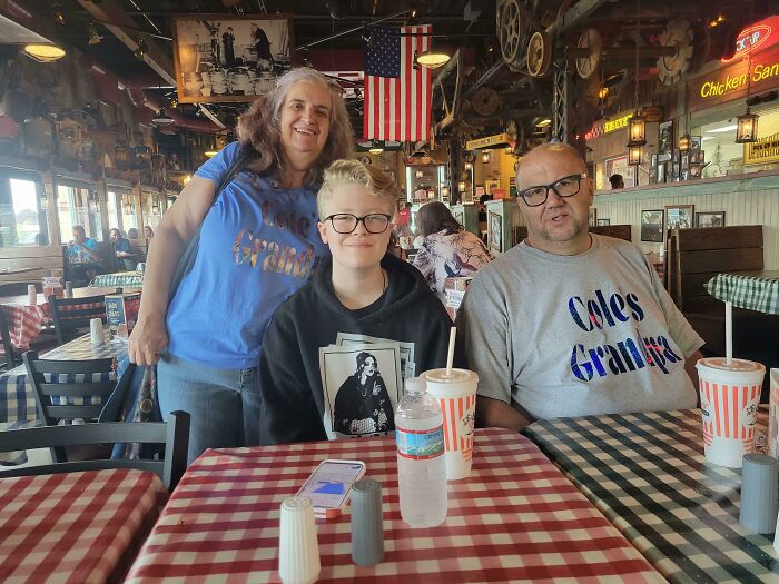 My Transgender Son Was Nervous About Telling Our Extended Family. His Grandparents Picked Us Up From The Airport With His Chosen Name On Their Shirts