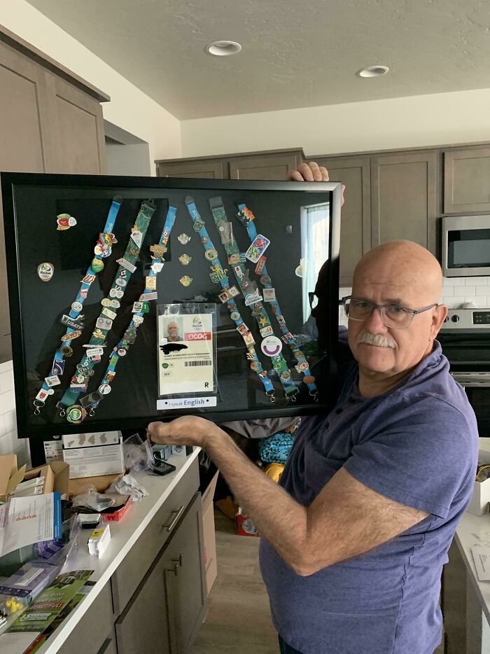 My Dad Volunteered At The Rio Olympics, And Collected These Pins From Athletes All Over The World