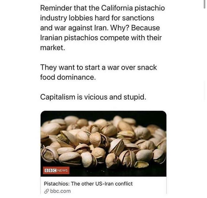 War & Pistachios