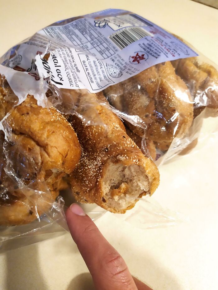 Our Delivery Man Bit The Bag, Took A Small Bite, And Took Off