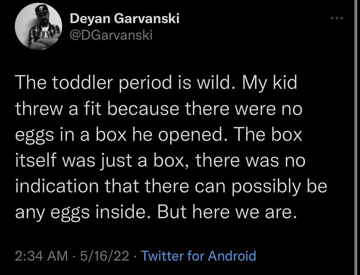 Can I Offer You An Egg In This Trying Time?