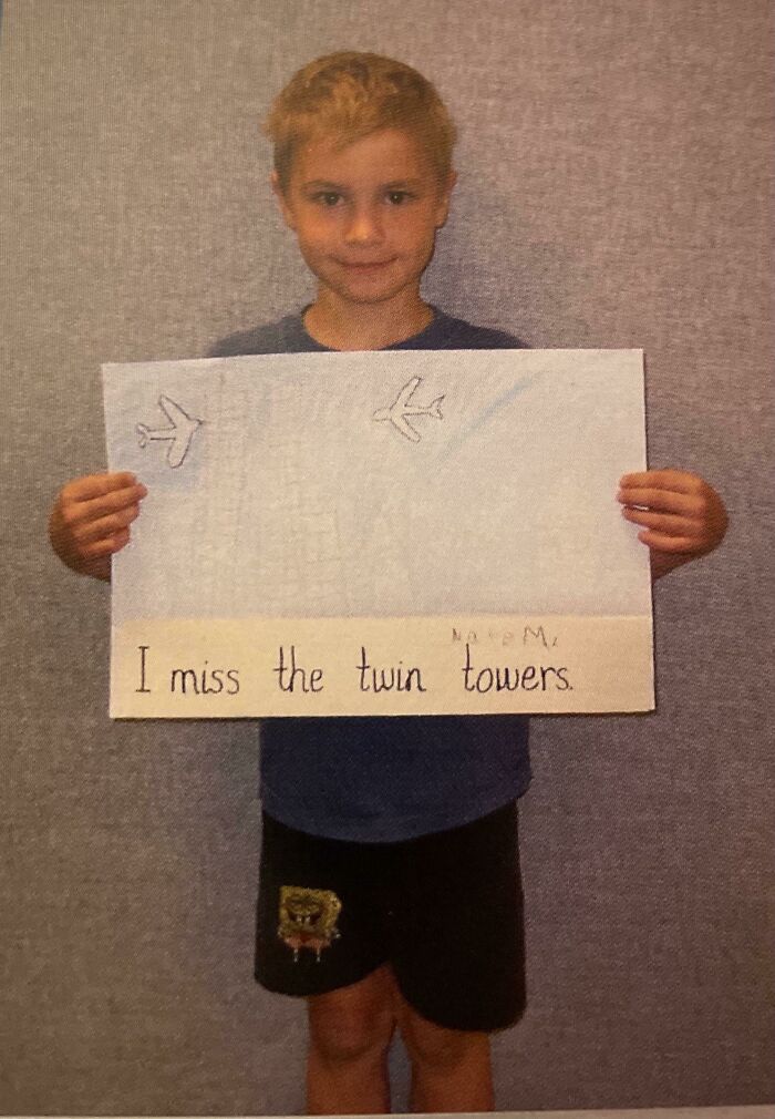 Was Going Through An Old Family Album And I Found A Picture Of Me Posing With This Artistic Masterpiece