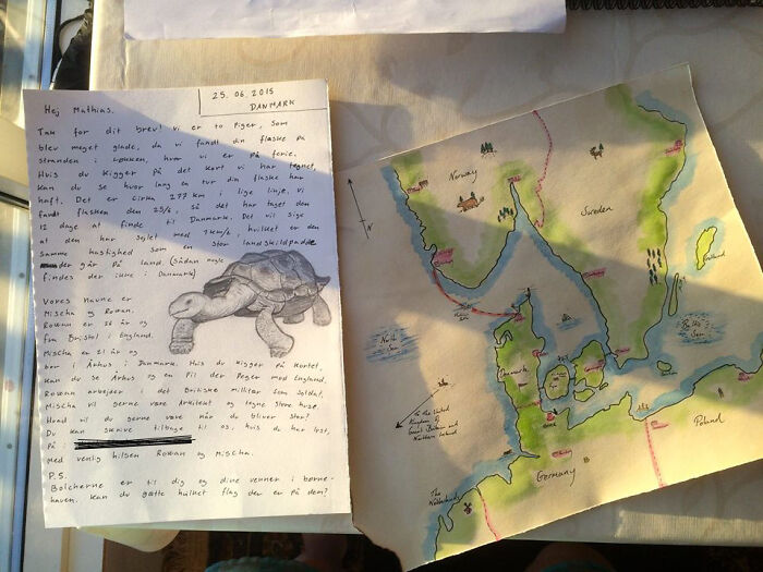 My Friend Found A Bottle Post On The Beach From A 5-Year-Old Boy, And Sends This To Him