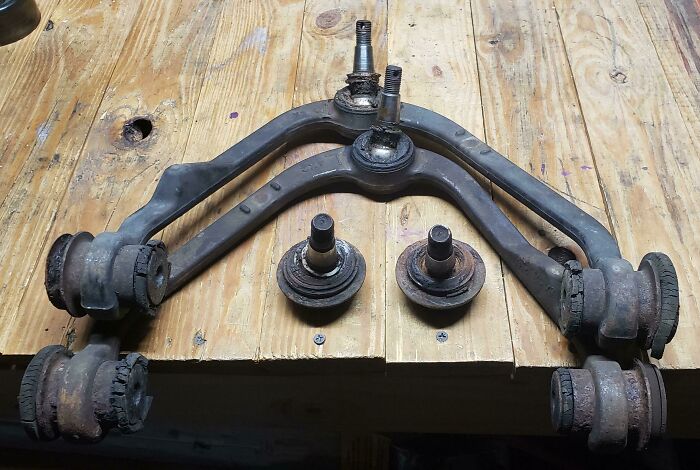 Just Rolled Outta My Driveway. Stealership Quoted Over $1200 For New Upper Control Arms/Ball Joints & New Lower Ball Joints. $300 In Parts/Tools & 6 Casual Hours Later I Had Done It Myself. They Quoted 6 Hrs. Labor