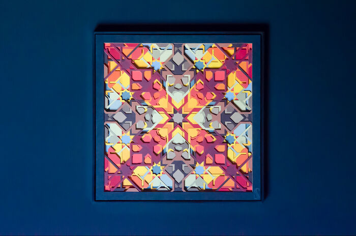 I Filled Paper Cut Matrix With Colors And Look What I Found (18 Pics)