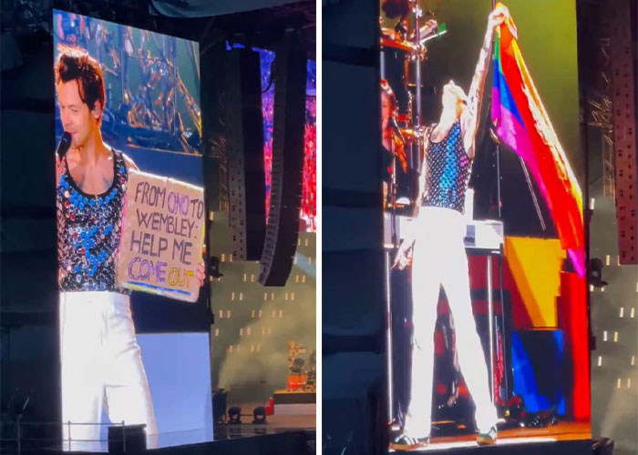 &ldquo;You're Officially Gay, My Boy&rdquo;: Harry Styles Helps A Fan Come Out At Wembley Concert