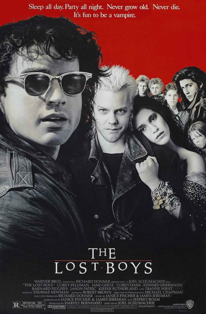 Movie poster for "The Lost Boys"