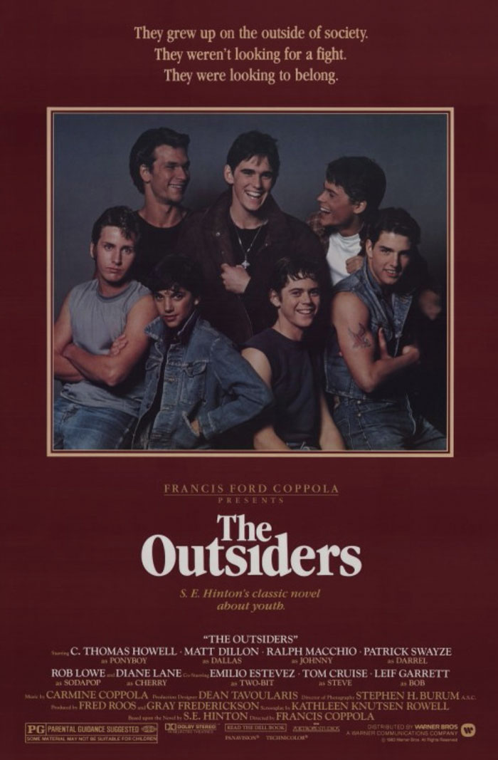 Movie poster for "The Outsiders"